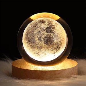 Lampe boule de crystal 3D