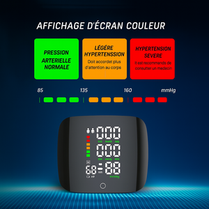 🩺 Tensiomètre de Poignet Rechargeable – Suivi Facile de votre Tension