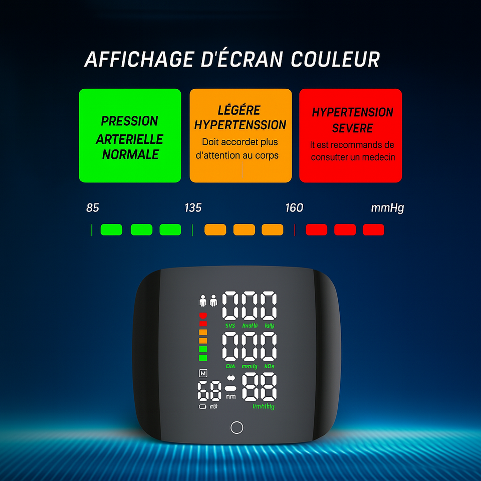 🩺 Tensiomètre de Poignet Rechargeable – Suivi Facile de votre Tension ( PROMOTION DE PAQUES  )