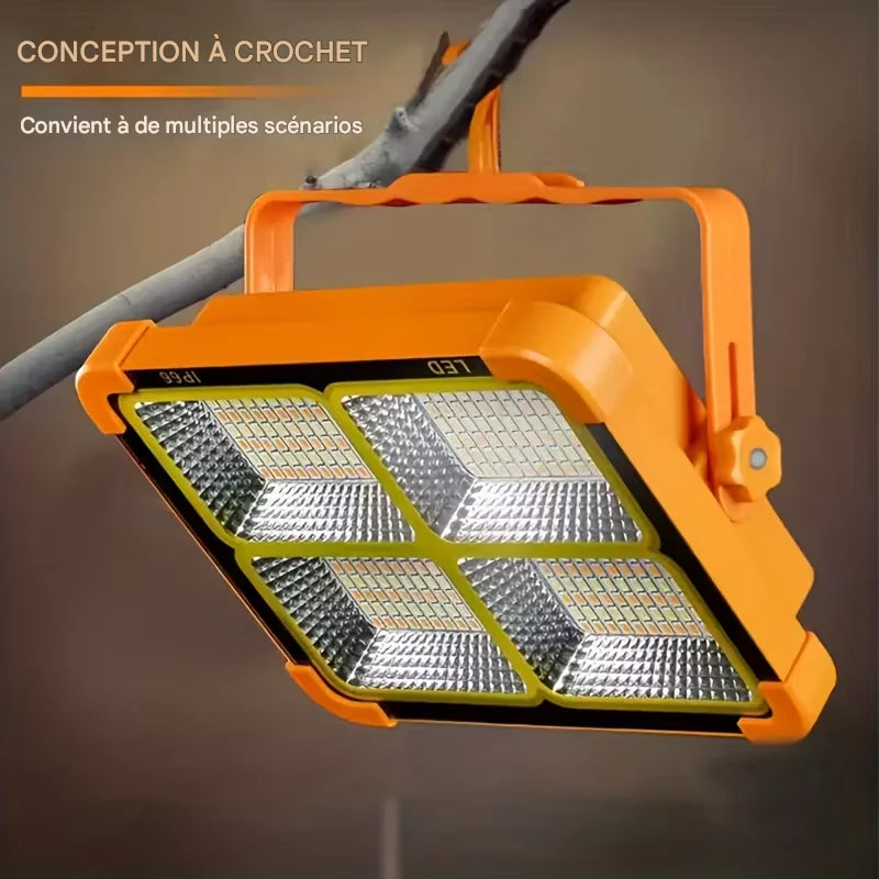 Projecteur LED Portable 300W ( HAUTE LUMINOSITE 💡🔦 )